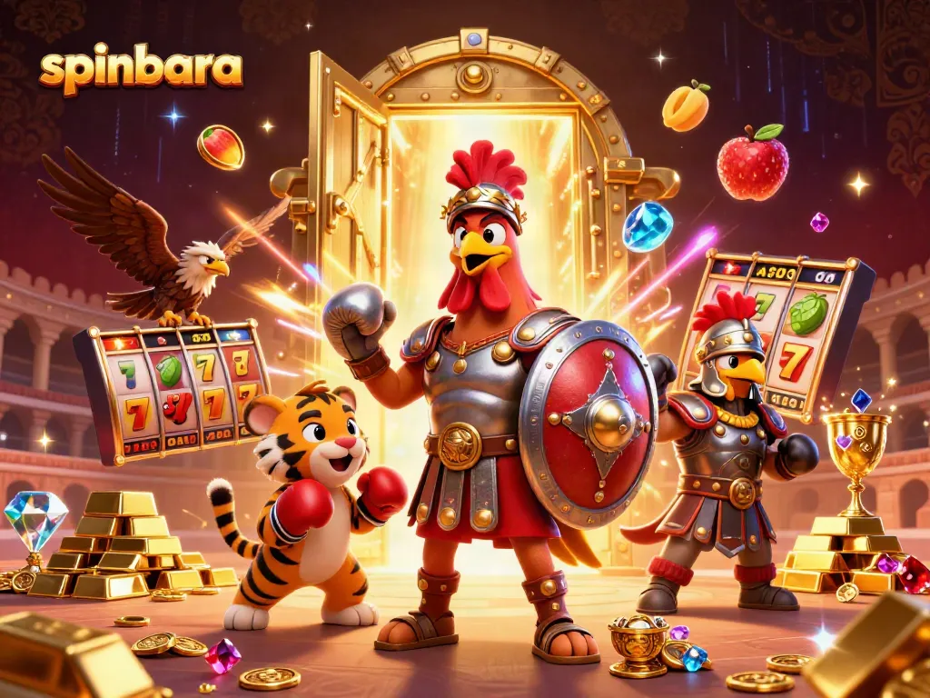 Spinbara offers a thrilling casino experience with dynamic slot machines and golden treasures.